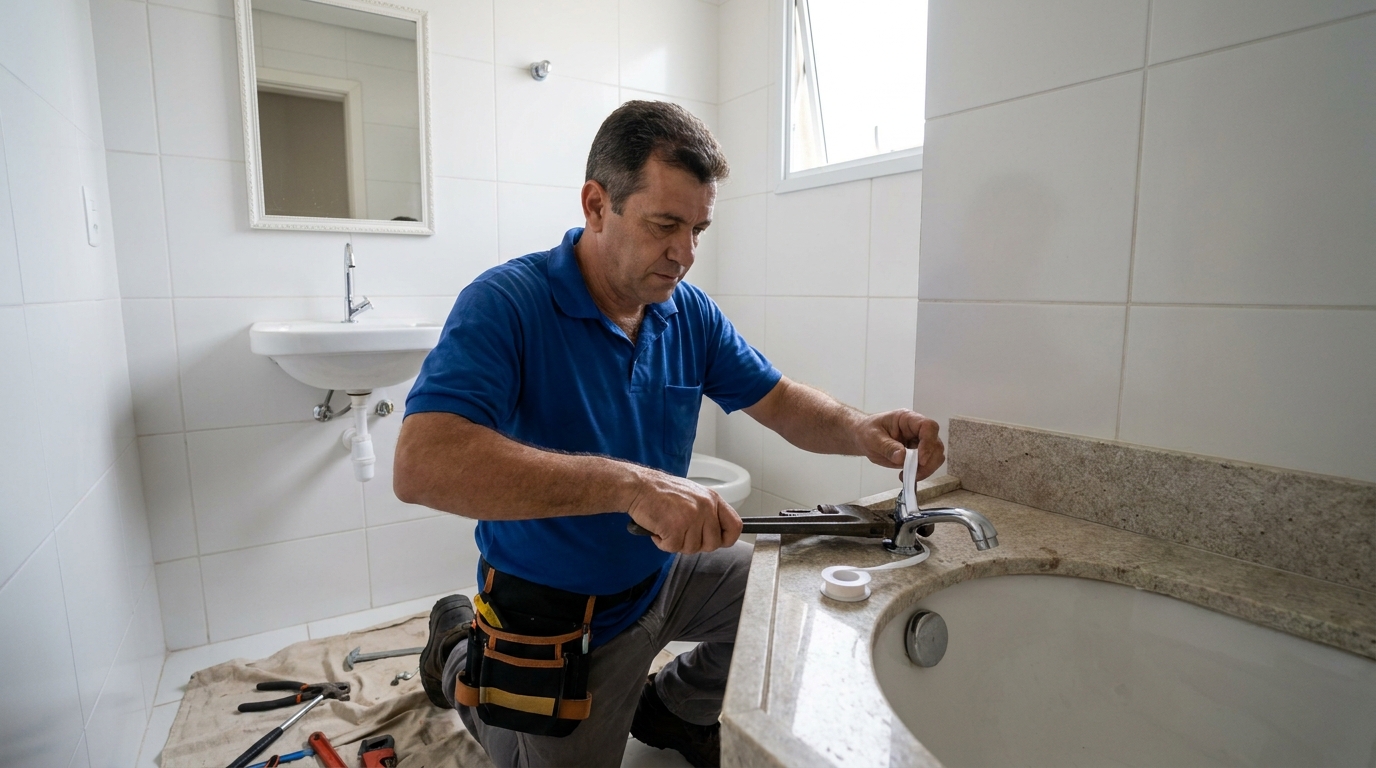 Instalação de torneira de cozinha em Anápolis‑GO