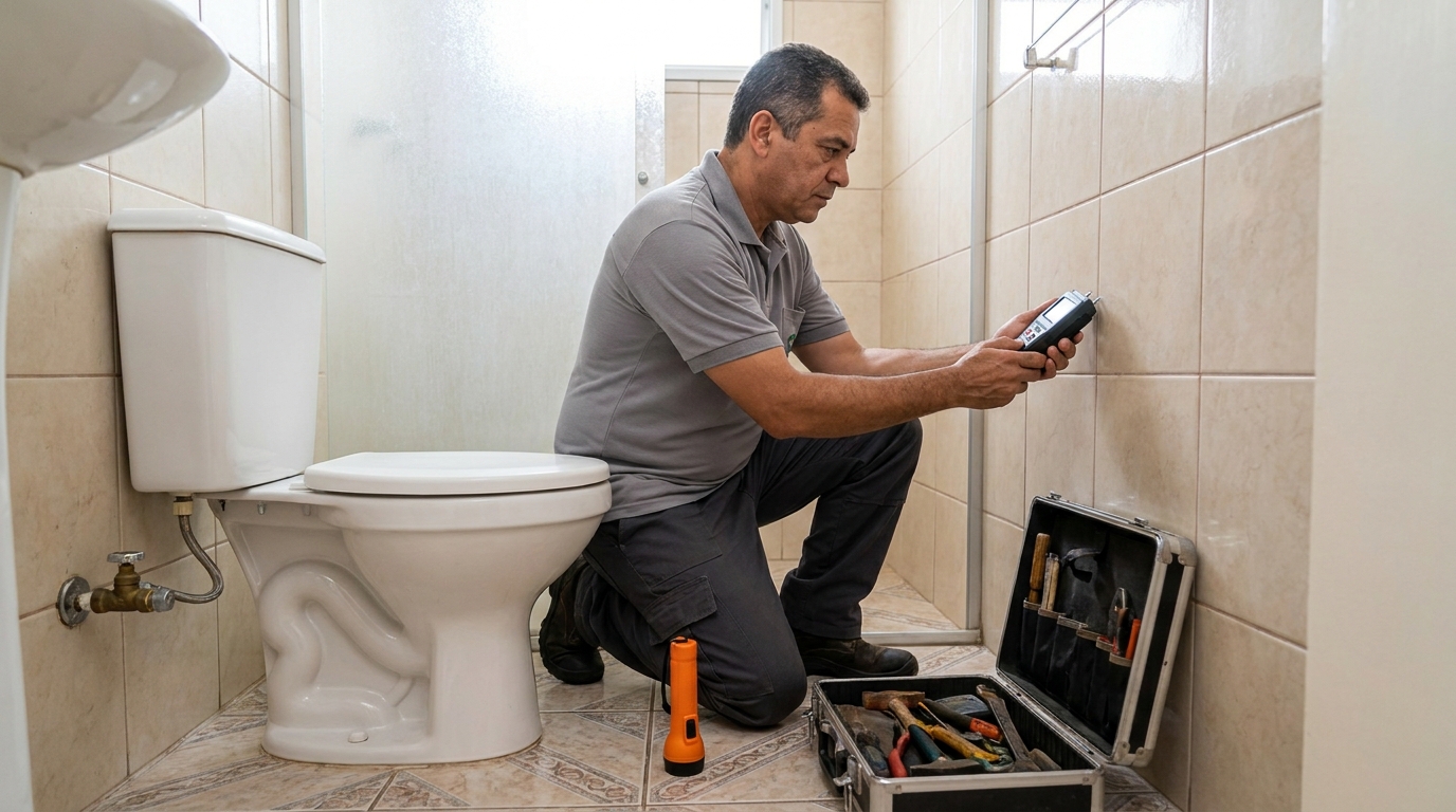 Técnico de caça vazamento com detector em Anápolis‑GO